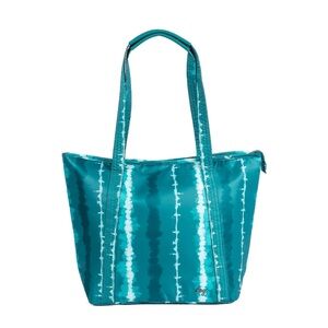 ☘️ Lug Insulated Scramble Large Tote in Shibori Emerald